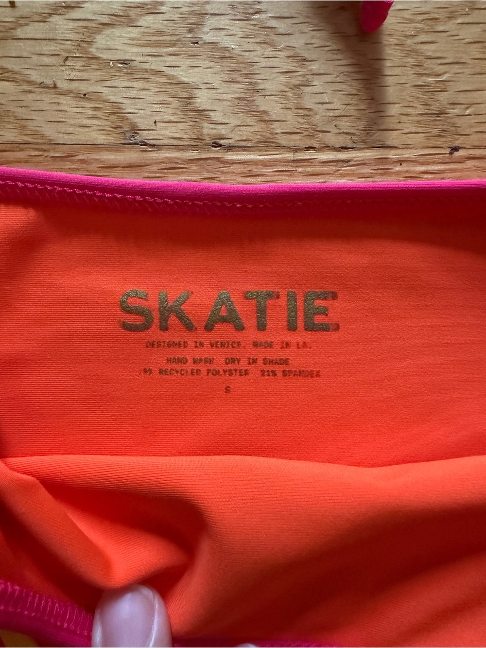 Skatie Two Tone Orange & Yellow Bikini Set - Picture 2 of 3